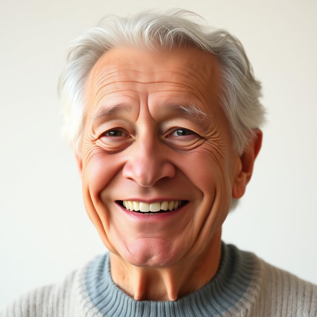 Smiling elderly person