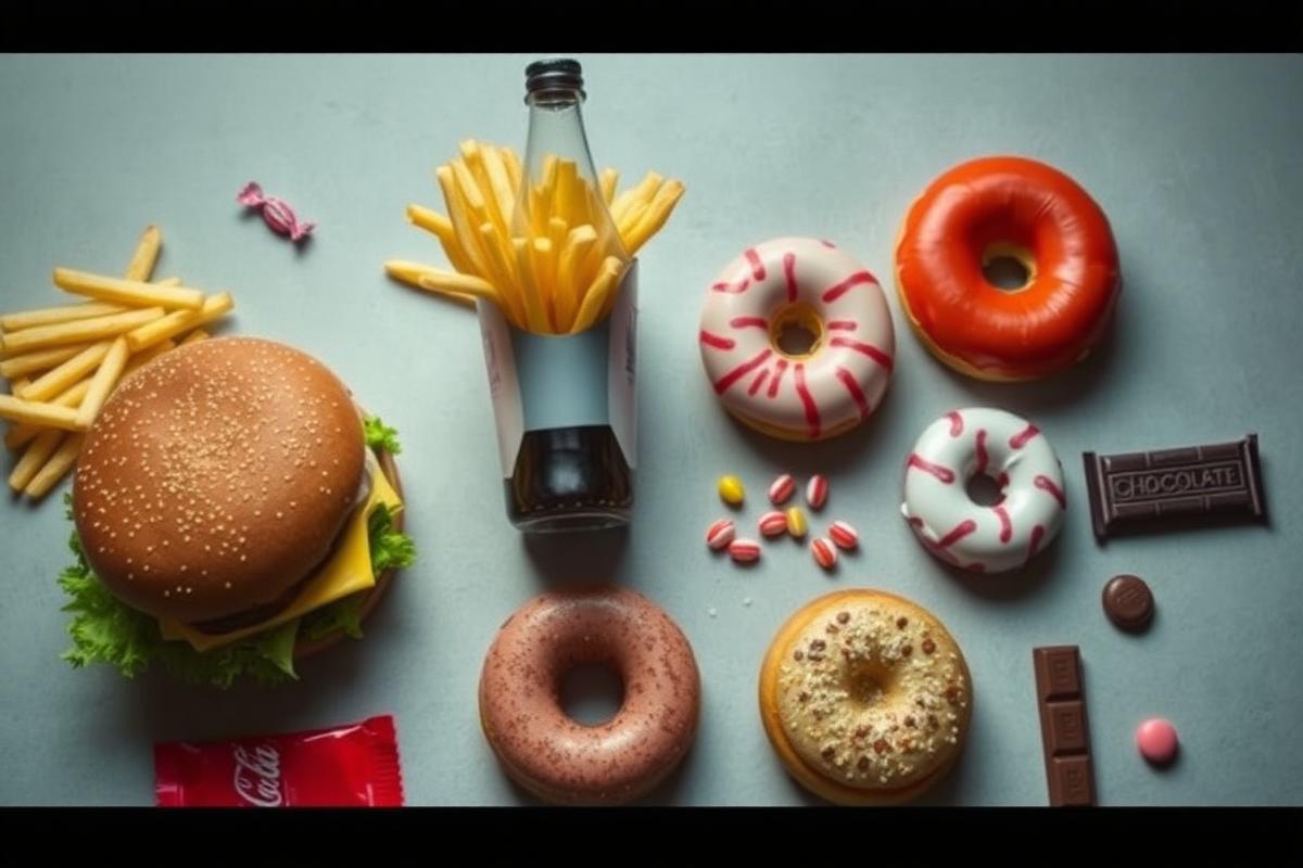 Highly processed foods and sugary drinks